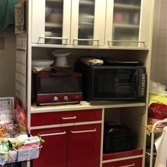 紅白  食器棚  177×100×40