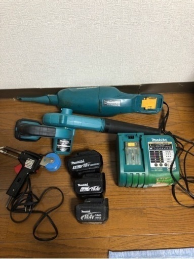 7点セット！マキタバッテリー、ブロアー、はんだごて