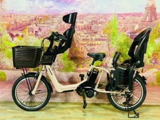 ❶5786子供乗せ電動アシスト自転車Panasonic20インチ良好バッテリー