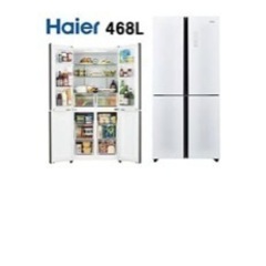 ハイアール 468L 4ドアファン式冷蔵庫 JR-NF468B(W) ホワイト