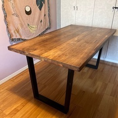 美品】|テーブル| |ダイニングテーブル| ウォールナット無垢