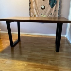 美品】|テーブル| |ダイニングテーブル| ウォールナット無垢