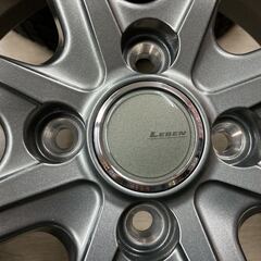 早期割引送料無料!!LEBEN◆5.5J 15インチ IS45 4/100◆175/65R15 2021年製造中古品◆アクア フィット キューブ スイフト ヴィッツ