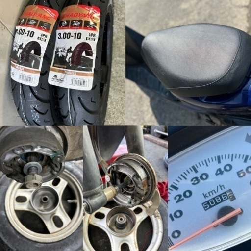 ☆AF34ディオ快速2スト！バッテリー・プラグ・エアクリなど新品交換^_