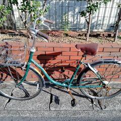 (chariyoshy出品)26インチ自転車グリーン
