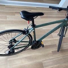 【最終値下】クロスバイク　自転車　エアーオンII AIR-ON2 カーキ色　サイズ480