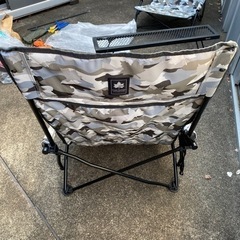 ロゴス ハイバック あぐらチェア 二脚セット