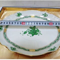 美品】【ほぼ未使用】ヘレンド AV アポニーグリーン 175周年バック