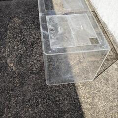 交渉中)曲面アクリル大型水槽(90✕45✕45センチ)