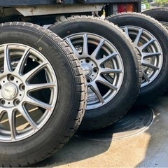 【美品】195/65R15 スタッドレスタイヤホイールセット，ノ...