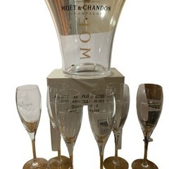 MOET&CHANDON シャンパンクーラー&シャンパングラス6...