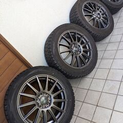 DUNLOP WINTER MAXX WM01 215/55R17 スタッドレス ホイールセット4本 ヴェゼル等 DUNLOP WINTER MAXX WM01 215/55R17 スタッドレス ホイールセット4本