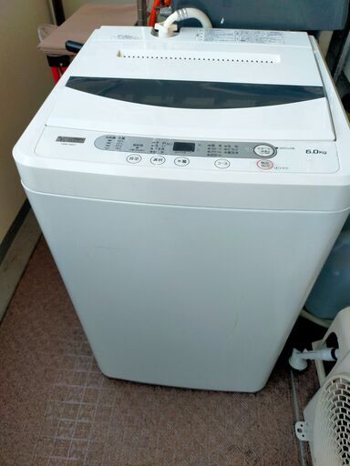 受付終了 YAMADASELECT ヤマダセレクト 全自動洗濯機 6.0kg YWM-T60G1 2020年製 ホワイト スピードコース搭載 風乾燥