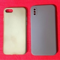 iPhone8、Ⅹ シリコンカバー 2点セット