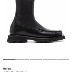 Hereu ペブル アングルブーツ ブラック23.5(37) Hereu ペブル アングルブーツ ブラック23.5(37)