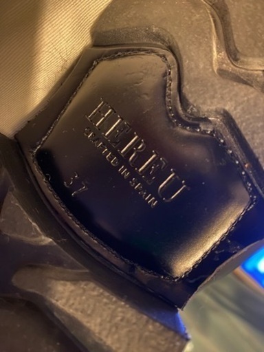 Hereu ペブル アングルブーツ ブラック23.5(37)