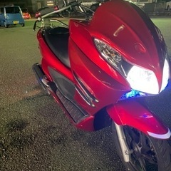 PCX125 JF28ソリッドマスク　ワインレッド