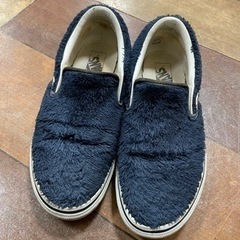 VANS バンズ 青 モフモフの靴