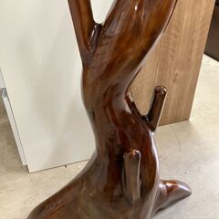 ポールハンガー オリエンタル調 ドラゴンツリー 天然木 ハンガーラック