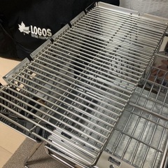 新品未使用！焚き火台 ロゴス LOGOS ピラミッドTAKIBI Lとピラミッドハーフステン極太ネット Lセット