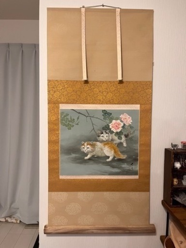 猫 掛け軸
