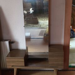 昭和の古いレトロ鏡台