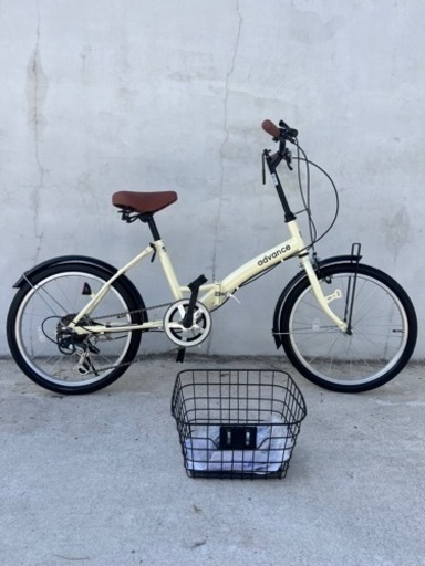 【未使用】advance 折りたたみ自転車 20インチ 6段変速  206-2