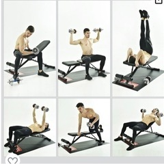 【定価26940円⇒17000円】⭐︎ダンベルのおまけ付き　FITMATEトレーニングベンチ 腹筋 フォールディング フラットインクラインベンチ 折り畳み ダンベルベンチ ブラック