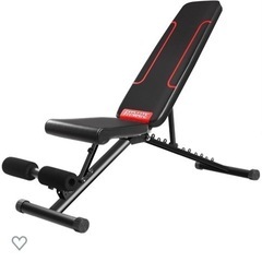 【定価26940円⇒17000円】⭐︎ダンベルのおまけ付き　FITMATEトレーニングベンチ 腹筋 フォールディング フラットインクラインベンチ 折り畳み ダンベルベンチ ブラック