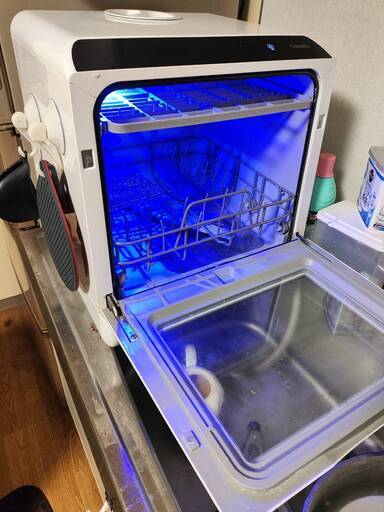 ★配送可能★　水道いらずのタンク式食器洗い乾燥機 「ラクア」