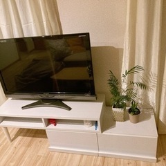 テレビボード　テレビ台　伸縮可能　ホワイト　100〜180cm