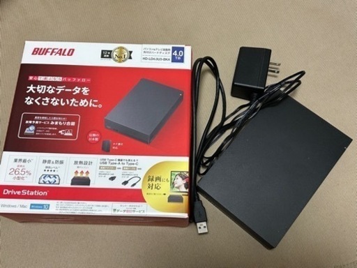 7,740円新品未開封　バッファロー　BUFFALO HDD HD-LD4.0U3-BKA