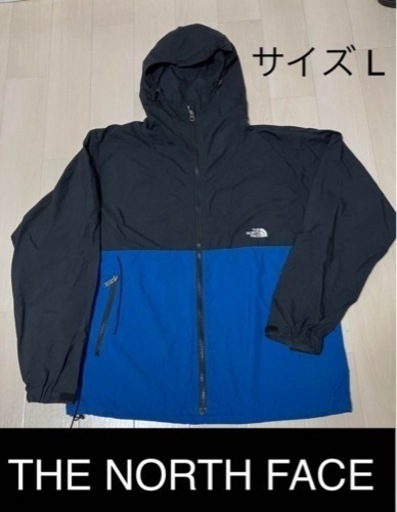 【週末限定セール】THE NORTH FACE / コンパクトジャケット /ブラック×ブルー/ Lサイズ