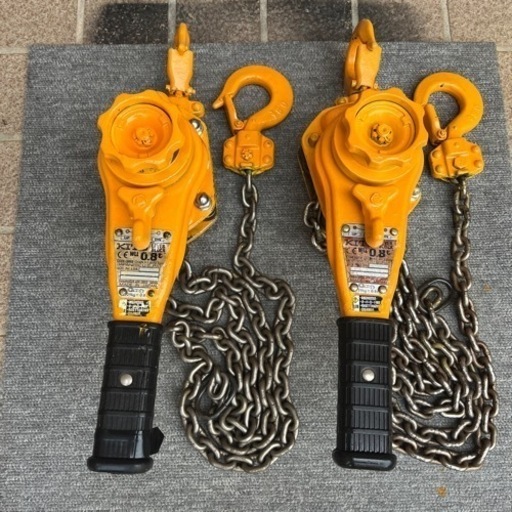 KITO製 レバーブロック0.8t 2丁 KITO製 レバーブロック0.8t 2丁