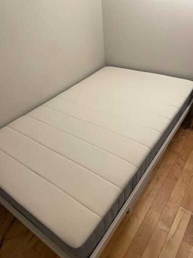 日本最大のブランド [IKEA] マットレスとベッドフレームのセット、セミダブル 120x200cm その他