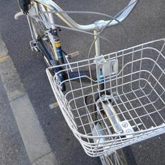 中古自転車2775 前後タイヤ新品！ 27インチ 6段ギヤ LEDオート