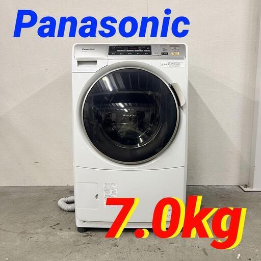 W 14509  Panasonic ドラム式洗濯機  7.0kg ◆大阪市内・東大阪市他 5,000円以上ご購入で無料配達いたします！◆ ※京都・高槻・枚方方面◆神戸・西宮・尼崎方面◆奈良方面、大阪南部方面　それぞれ条件付き無料配送あり！