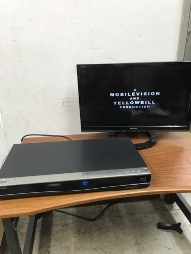 2310-1072 SHARP ブルーレイディスクレコーダー BD-W1500 1TB 2014年製 再生のみ確認済み キズ汚れ有り 現状渡し