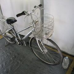 Ｄ106　★限定特価　整備済み★ブリヂストン　アルベルト　シルバー★ 中古自転車 【27インチ】