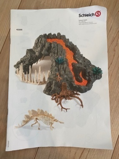 シュライヒ 恐竜 大火山とティラノサウルス恐竜ビッグセット フィギュア 42305