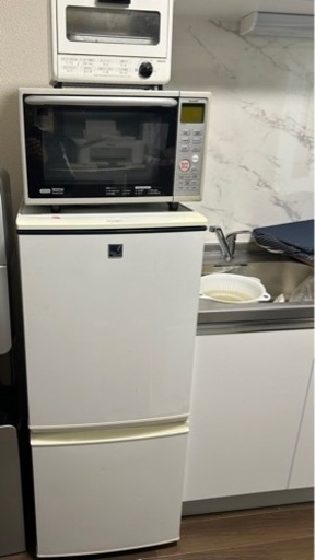 冷蔵庫、洗濯機、レンジセット