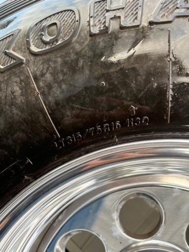 ホイール付き4本セット。破格。315.75.16 tjラングラーについてました！