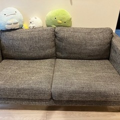 【11月5日処分予定】IKEAソファ3人掛け〜2人掛け（カバー高...