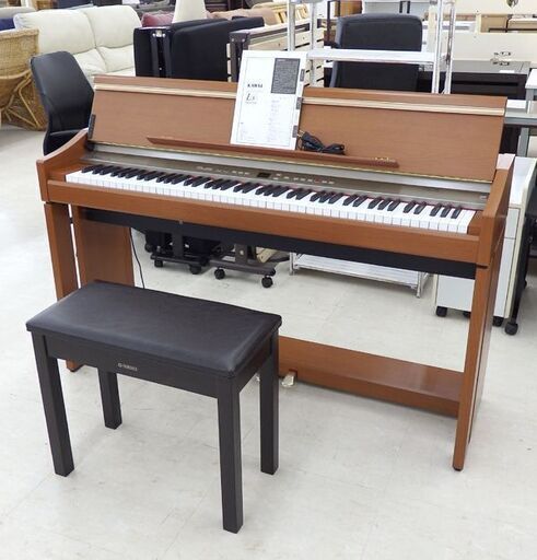 北海道 千歳市/恵庭市 動作品 KAWAI/カワイ 電子ピアノ L5 2006年製 88鍵 AWAグランドプロ 木製鍵盤 イス付 チェリー調