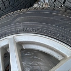 超バリミゾ‼️2ヶ月使用‼️１８５／６５／１５インチ‼️スタッドレスアルミホイール‼️４本セット