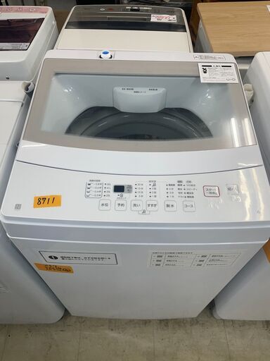 リサイクルショップどりーむ荒田店　No8711 洗濯機　２０２１年製　６ｋｇ　ニトリ　高年式♪