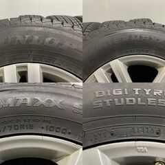 【DUNLOP WINTER MAXX SJ8 215/70R16】スタッドレス【MAK 16インチ 6.5J5HPCD112+38】バリ溝　(MTG398)
