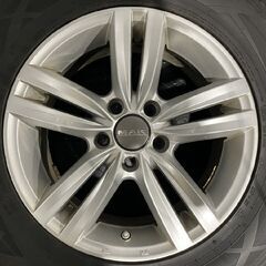 【DUNLOP WINTER MAXX SJ8 215/70R16】スタッドレス【MAK 16インチ 6.5J5HPCD112+38】バリ溝　(MTG398)