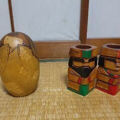 民芸品2点セット😊！