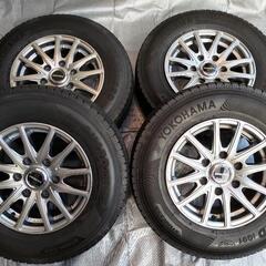 195/80R15 スタッドレス BISON ホイールセット 4本